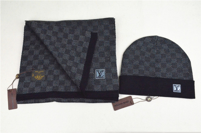 LV Wool Cap Scarf AAA-038