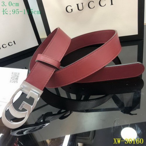 Super Perfect Quality G Belts(100% Genuine Leather,steel Buckle)-1827