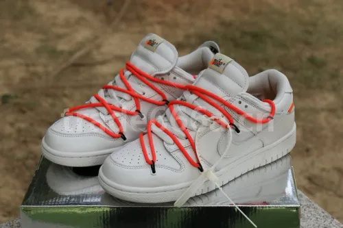 Authentic OFF-WHITE x Nike Dunk Low White
