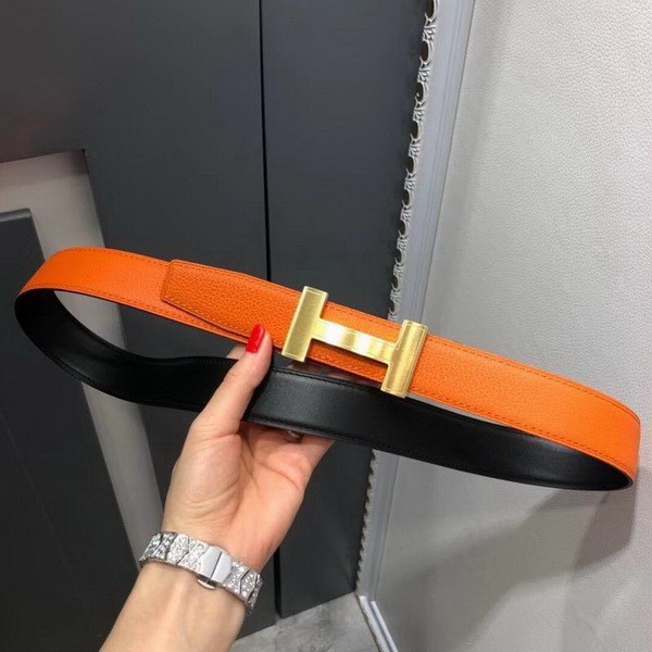 Super Perfect Quality Hermes Belts(100% Genuine Leather,Reversible Steel Buckle)-530