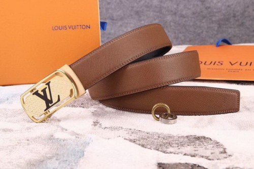 Super Perfect Quality LV Belts(100% Genuine Leather Steel Buckle)-1841