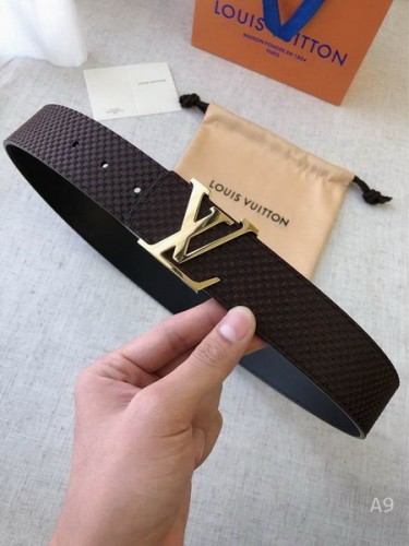 Super Perfect Quality LV Belts(100% Genuine Leather Steel Buckle)-2134