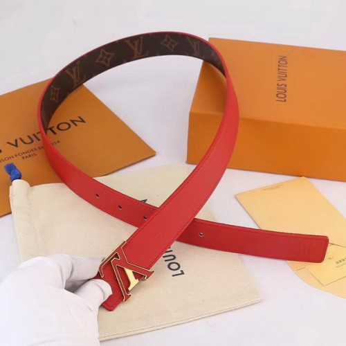 Super Perfect Quality LV women Belts(100% Genuine Leather,Steel Buckle)-009
