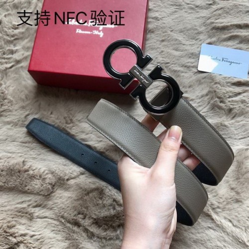 Super Perfect Quality Ferragamo Belts(100% Genuine Leather,steel Buckle)-1128