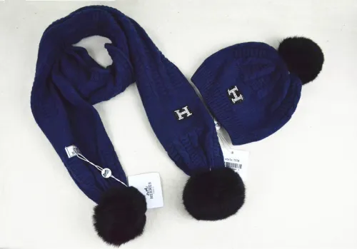 Hermes Wool Cap Scarf AAA-011