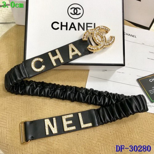 Super Perfect Quality CHNL Belts(100% Genuine Leather,steel Buckle)-077
