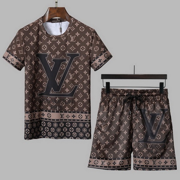 LV short sleeve men suit-086(M-XXXL)