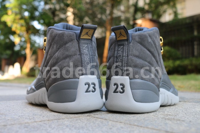 Authentic Air Jordan 12 Dark Grey