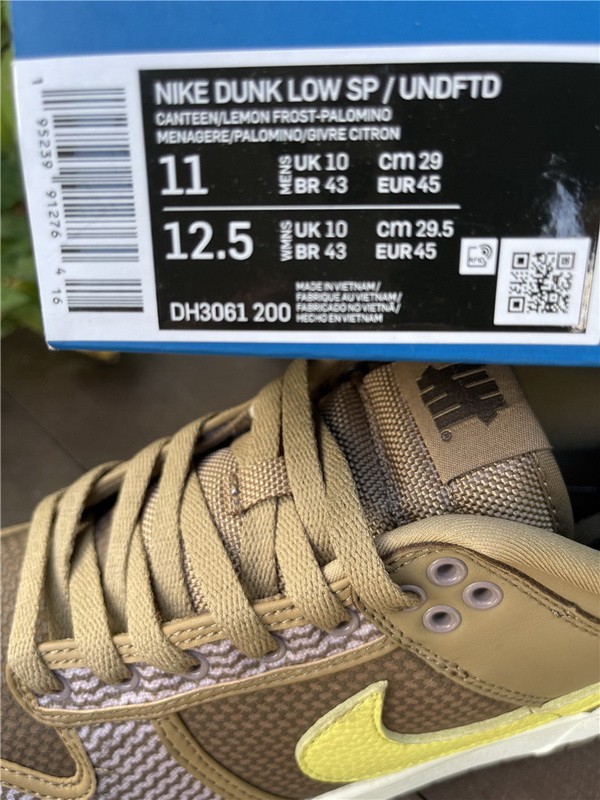 Authentic Undefeated x NK Dunk Low SP “Inside Out ”