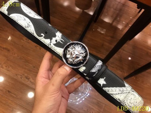 Super Perfect Quality Versace Belts(100% Genuine Leather,Steel Buckle)-086