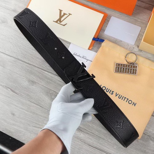 Super Perfect Quality LV Belts(100% Genuine Leather Steel Buckle)-1640