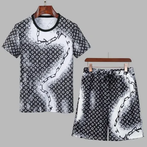 LV short sleeve men suit-032(M-XXXL)