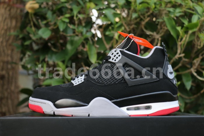 Authentic Air Jordan 4 Bred 2019