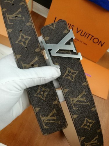 Super Perfect Quality LV Belts(100% Genuine Leather Steel Buckle)-2292