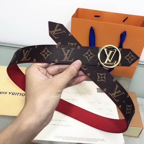 Super Perfect Quality LV women Belts(100% Genuine Leather,Steel Buckle)-030