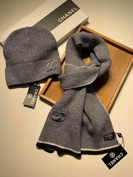 CHAL Wool Cap Scarf AAA-171