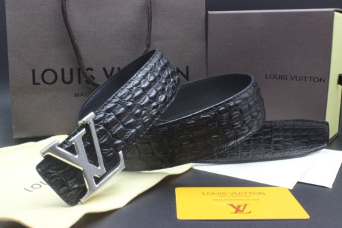 Super Perfect Quality LV Belts(100% Genuine Leather Steel Buckle)-2054
