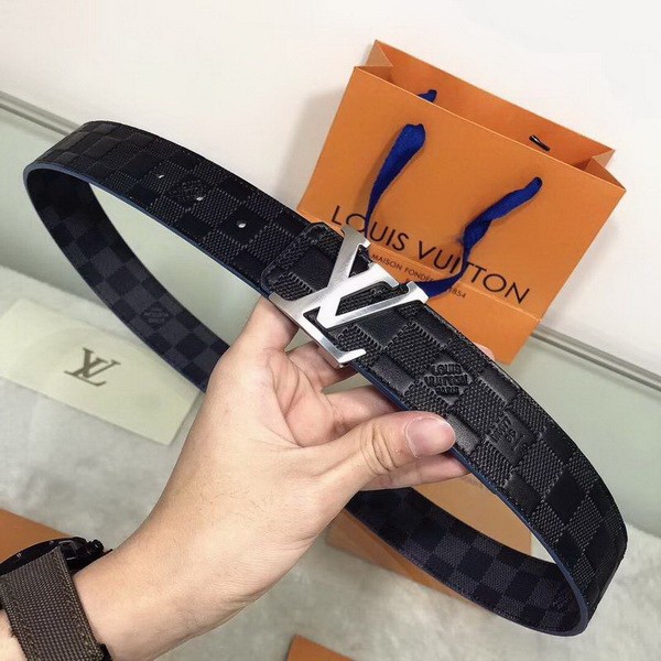Super Perfect Quality LV Belts(100% Genuine Leather Steel Buckle)-1815