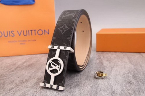 Super Perfect Quality LV Belts(100% Genuine Leather Steel Buckle)-1868