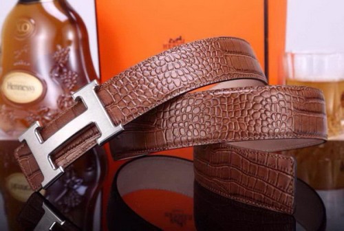 Super Perfect Quality Hermes Belts(100% Genuine Leather,Reversible Steel Buckle)-237