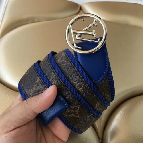 Super Perfect Quality LV Belts(100% Genuine Leather Steel Buckle)-1428