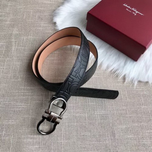 Super Perfect Quality Ferragamo Belts(100% Genuine Leather,steel Buckle)-974