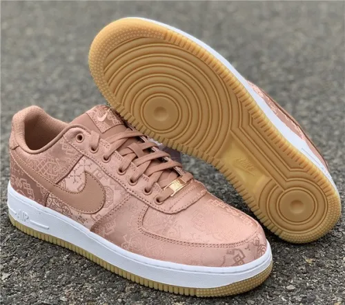 Authentic CLOT x Nike Air Force 1 Low “Rose Gold” Women Shoes