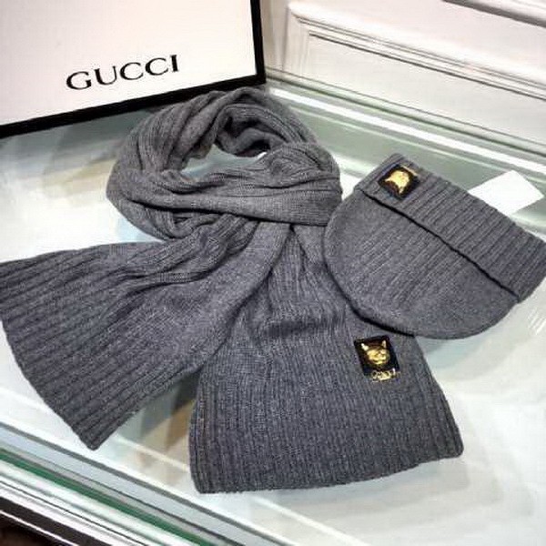 G Wool Cap Scarf AAA-132