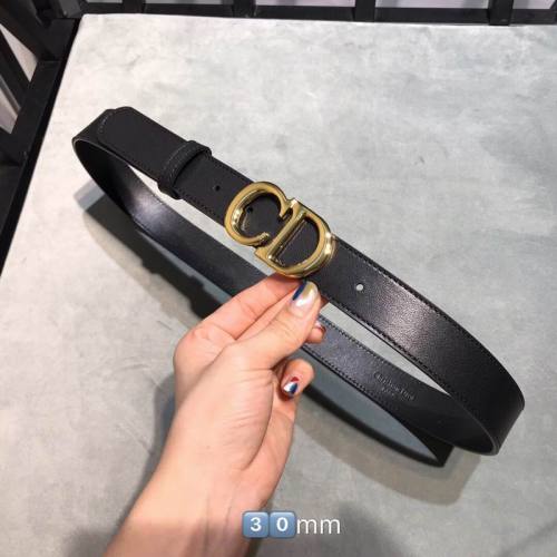 Super Perfect Quality Dior Belts(100% Genuine Leather,steel Buckle)-056