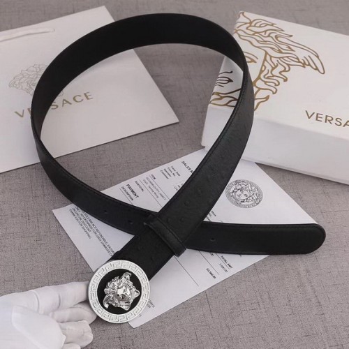 Super Perfect Quality Versace Belts(100% Genuine Leather,Steel Buckle)-537