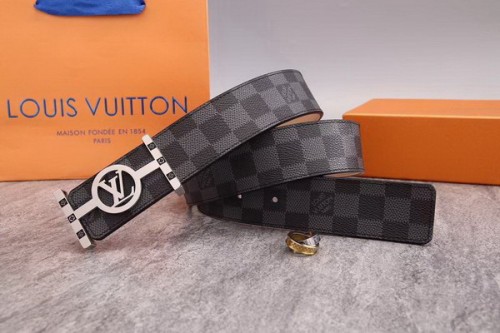 Super Perfect Quality LV Belts(100% Genuine Leather Steel Buckle)-1869