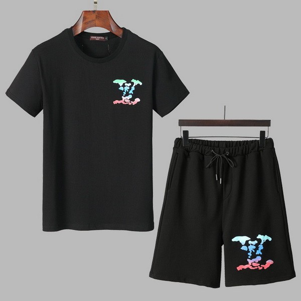 LV short sleeve men suit-058(M-XXXL)
