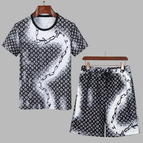LV short sleeve men suit-067(M-XXXL)