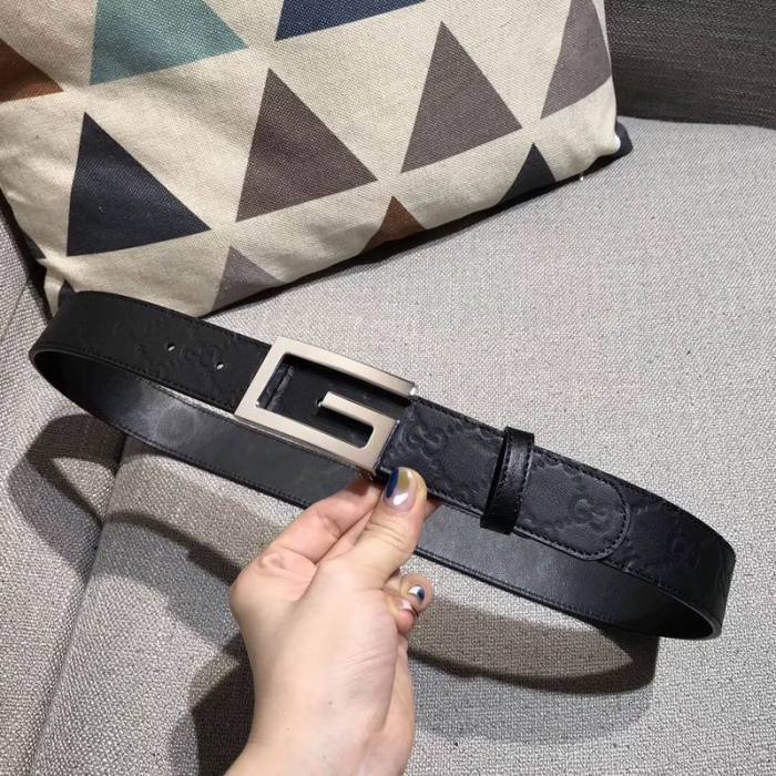 Super Perfect Quality G women Belts(100% Genuine Leather,steel Buckle)-465