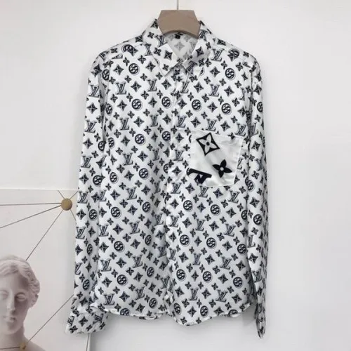 LV long sleeve shirt men-025(M-XXL)