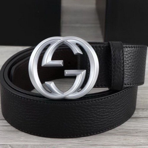 Super Perfect Quality G Belts(100% Genuine Leather,steel Buckle)-2117