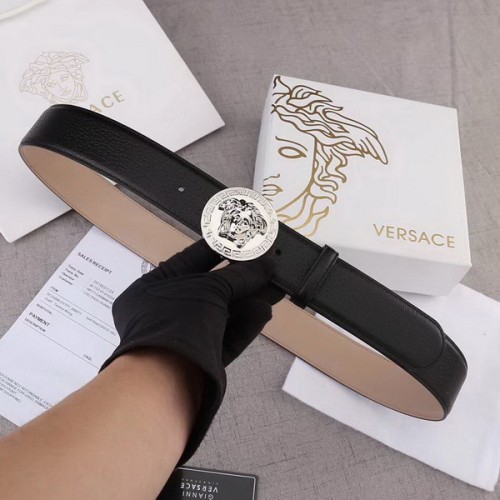 Super Perfect Quality Versace Belts(100% Genuine Leather,Steel Buckle)-552