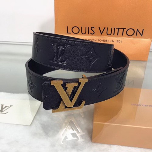 Super Perfect Quality LV Belts(100% Genuine Leather Steel Buckle)-1257