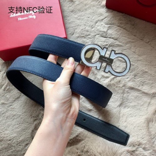Super Perfect Quality Ferragamo Belts(100% Genuine Leather,steel Buckle)-1218
