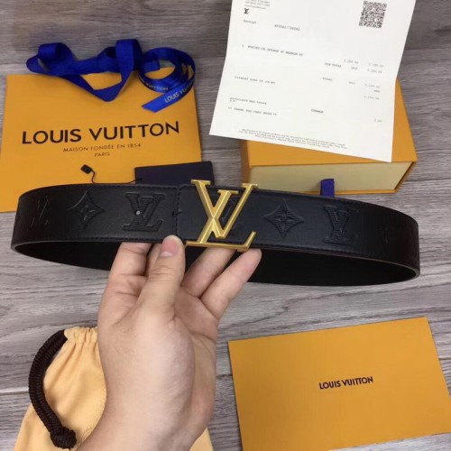 Super Perfect Quality LV Belts(100% Genuine Leather Steel Buckle)-1461