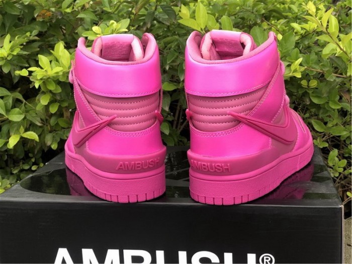 Authentic AMBUSH x Nike Dunk High  Cosmic Fuchsia 