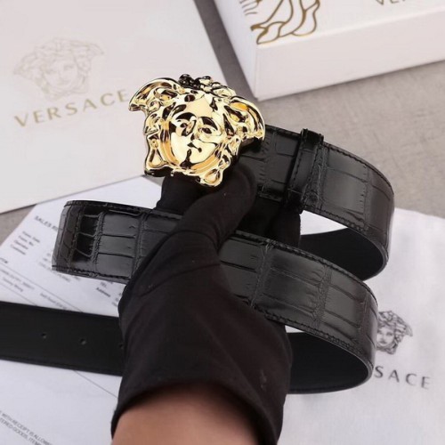 Super Perfect Quality Versace Belts(100% Genuine Leather,Steel Buckle)-553
