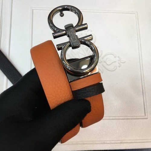 Super Perfect Quality Ferragamo Belts(100% Genuine Leather,steel Buckle)-1403