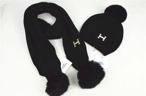 Hermes Wool Cap Scarf AAA-003