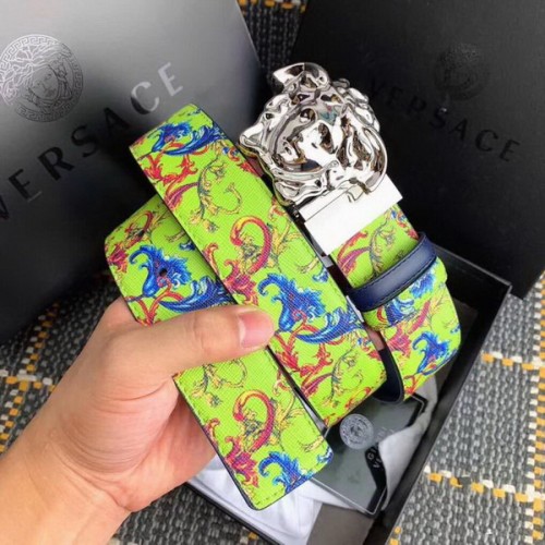 Super Perfect Quality Versace Belts(100% Genuine Leather,Steel Buckle)-313