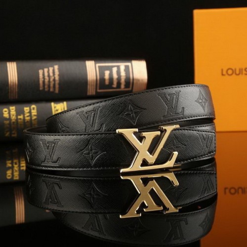 Super Perfect Quality LV Belts(100% Genuine Leather Steel Buckle)-2287
