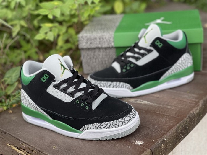 Authentic Air Jordan 3 Pine Green