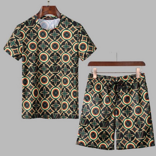 LV short sleeve men suit-073(M-XXXL)