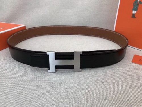 Super Perfect Quality Hermes Belts(100% Genuine Leather,Reversible Steel Buckle)-553