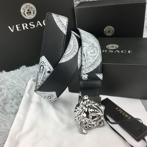 Super Perfect Quality Versace Belts(100% Genuine Leather,Steel Buckle)-294